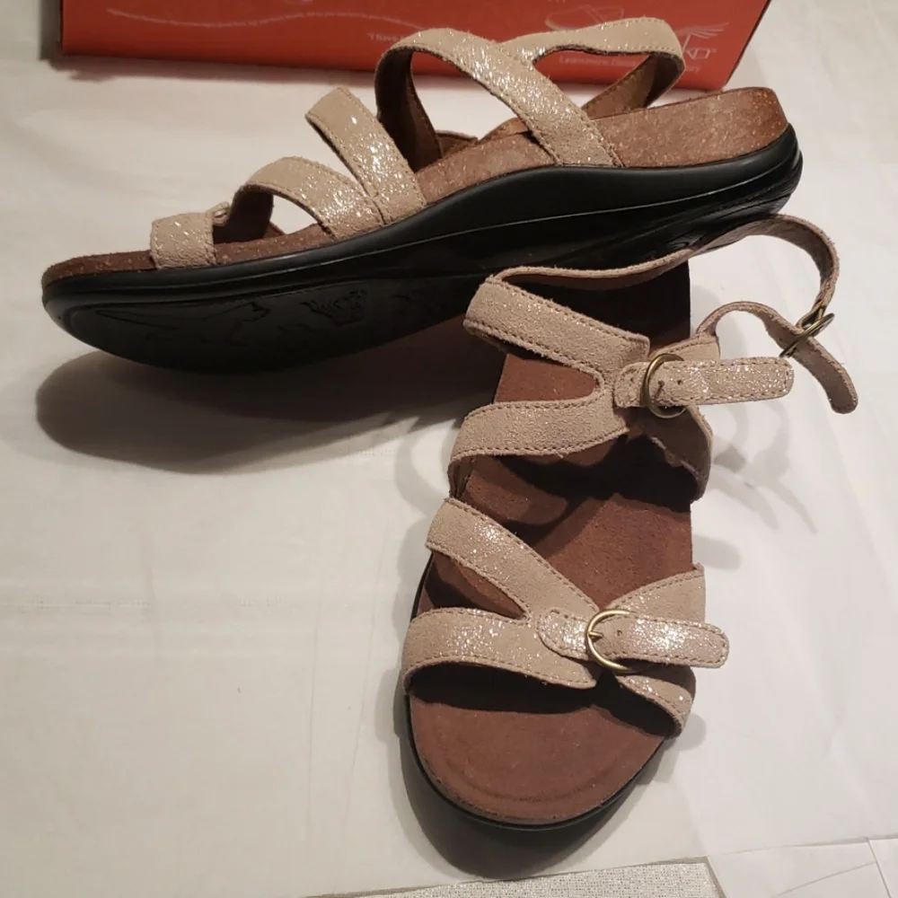 DANSKO Strappy Slingback Comfort Footbed Sandal Leather NEW Womens 41